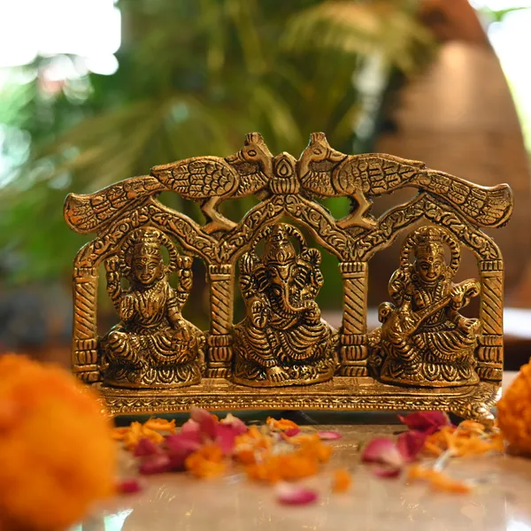 Golden_Aluminium_Double_More_Laxmi,_Ganesh,_Sraswati_|_For_Devotion