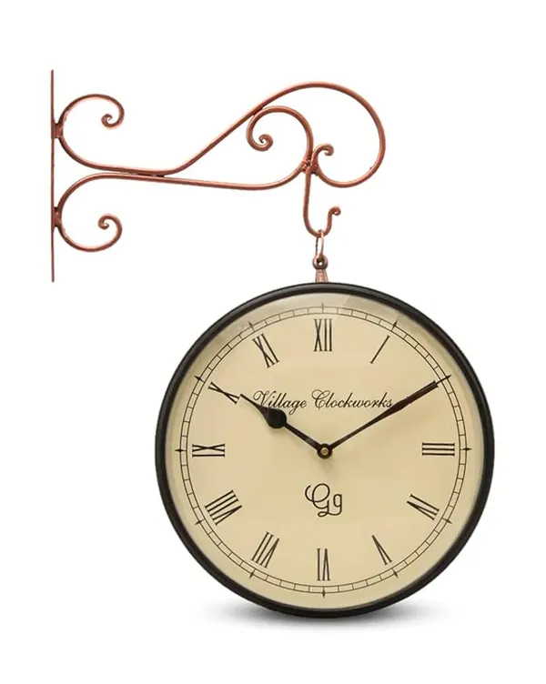 Copper_Metal_Railway_Clock_Copper_For_Wall_Decor_|_10_Inches