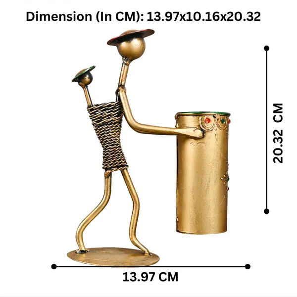 Golden_Metal_Lady_Baby_Pen_Stand_|_For_Decorative_Products