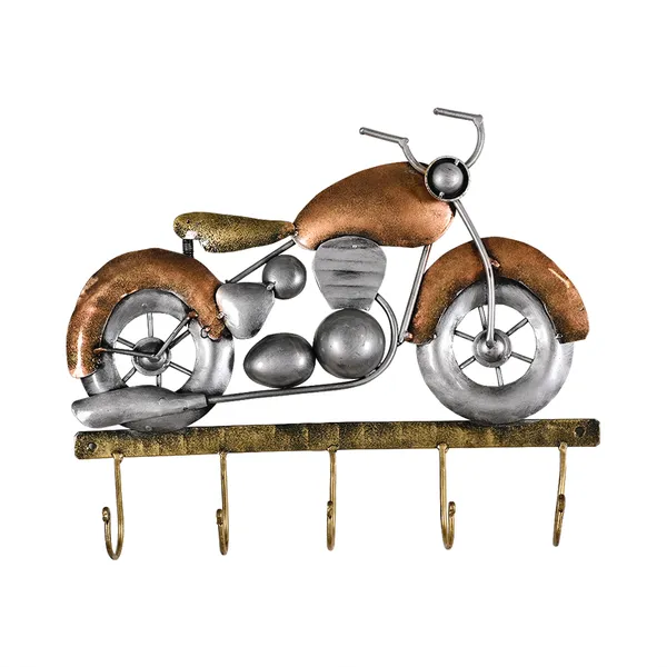 Brown_Metal_Bike_Key_Holder_For_Wall_Decor