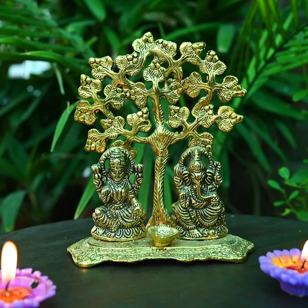 Golden_Aluminium_Ped_Patta_Laxmi_Ganesh_Diya_|_For_Devotion