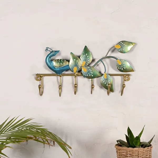 Metal_Peacock_Key_Holder_For_Wall_Decor