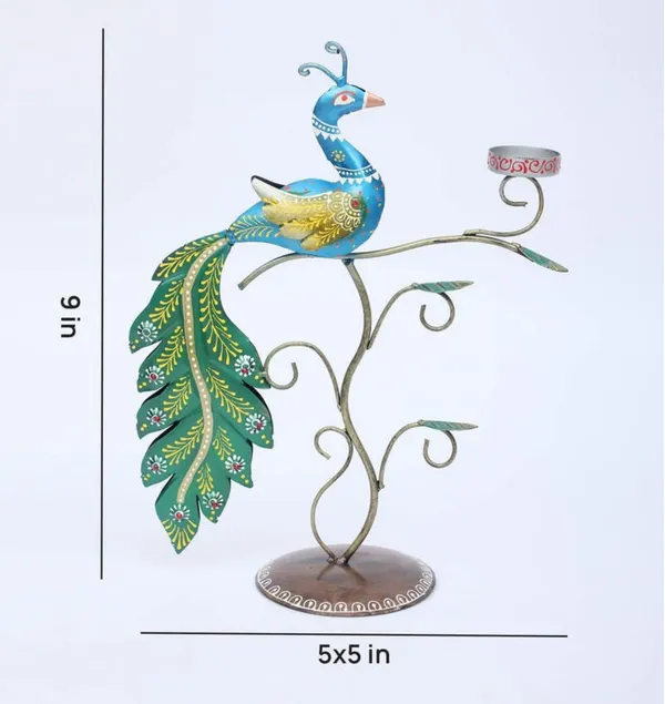 Peacock_Tea_Light_Stand_Decoration_ShowPiece_|_Peacock_Multicolour_Decor_Show_Piece_Item