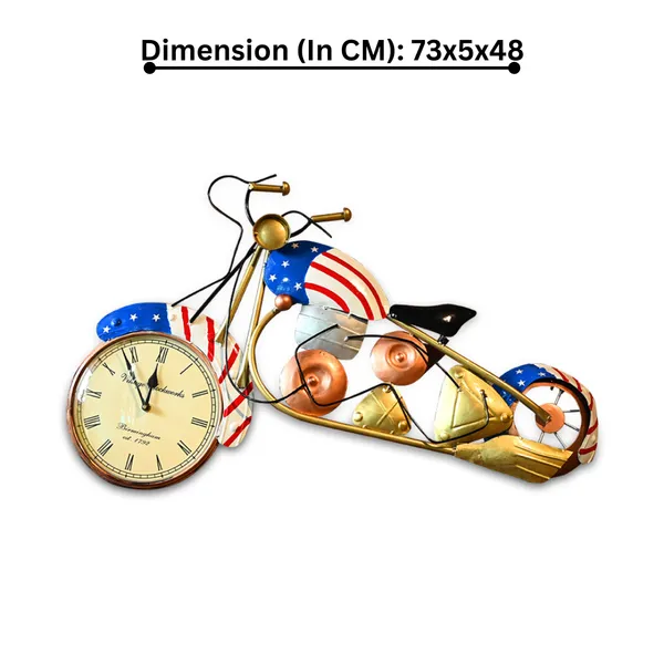 Metal_American_Bike_With_Clock_|_For_Wall_Decor