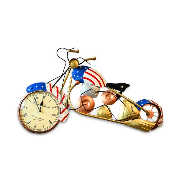 Metal_American_Bike_With_Clock_|_For_Wall_Decor