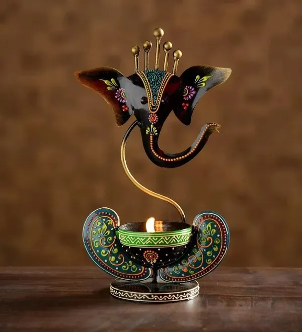 Black_Ganesh_T-Lite_Holder_|_For_Devotion