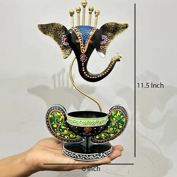 Black_Ganesh_T-Lite_Holder_|_For_Devotion