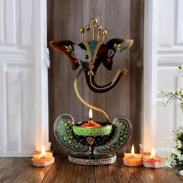 Black_Ganesh_T-Lite_Holder_|_For_Devotion