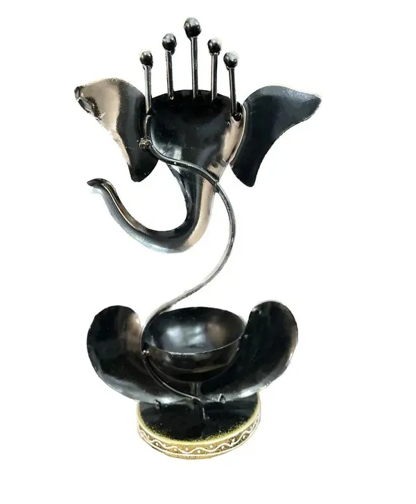 Black_Ganesh_T-Lite_Holder_|_For_Devotion