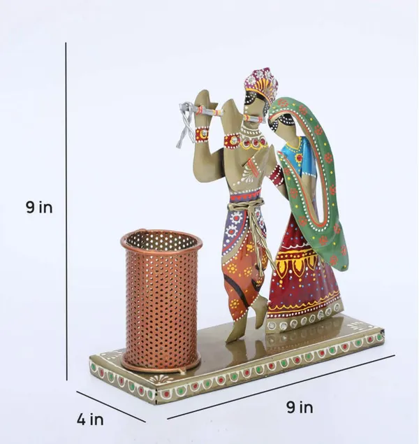 Radha_Krishna_Multicolour_Irons_Pen_Holder