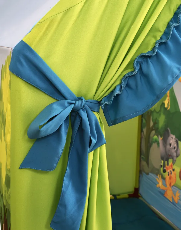 Multicolor_Jungle_Themed_Tent_Play_House_With_Quilt_For_Kids
