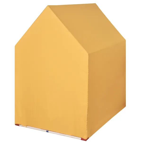 Yellow_Flaxen_Hut_Shape_Tent_Play_House_With_Quilt_For_Kids