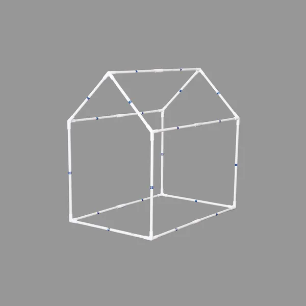Cream_Blue_Premium_Tent_Play_House_With_Quilt_For_Kids
