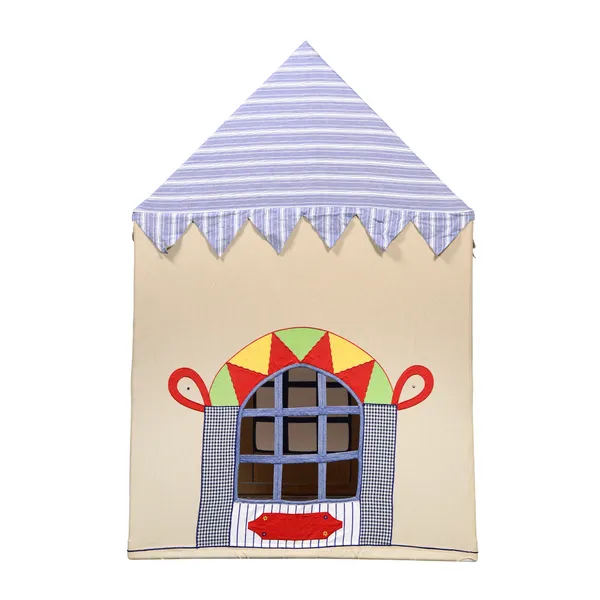 Cream_Blue_Premium_Tent_Play_House_With_Quilt_For_Kids