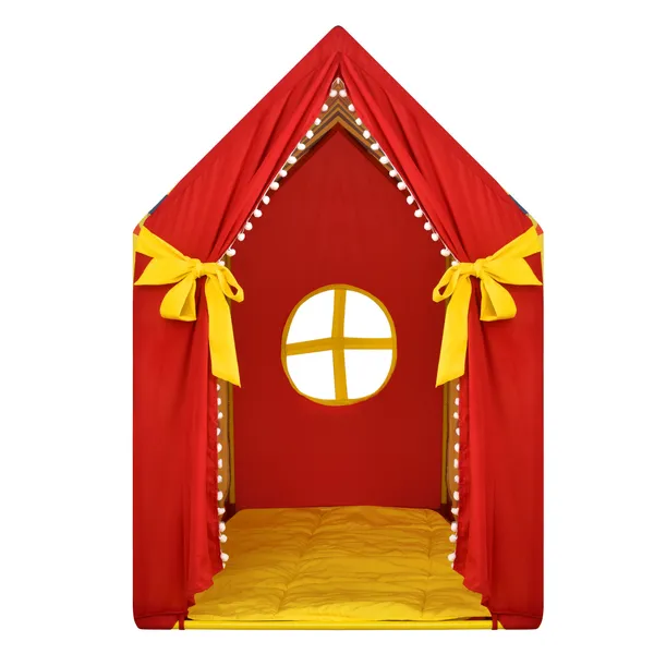 Multicolor_Circus_Themed_Tent_Play_House_With_Quilt_For_Kids
