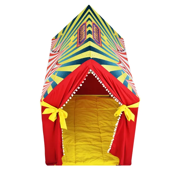 Multicolor_Circus_Themed_Tent_Play_House_With_Quilt_For_Kids