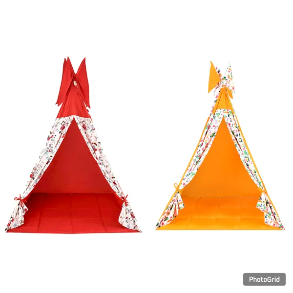 Multicolor_Tent_Play_House_With_Quilt_Combo_Set_For_Kids_(Pack_Of_2)