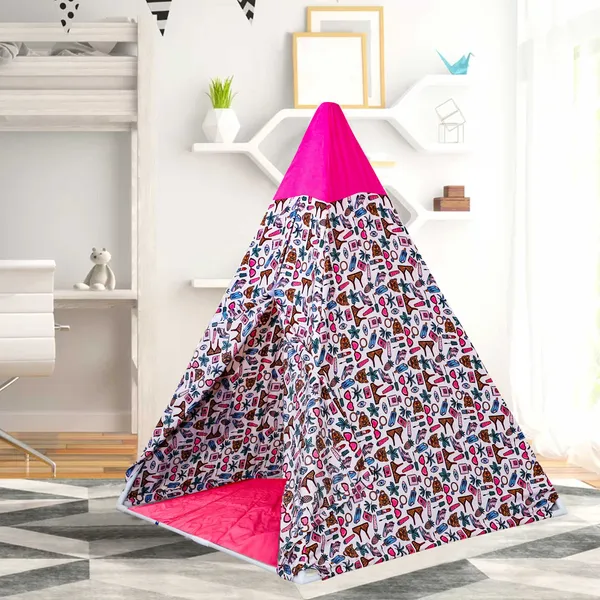 Pink_Premium_Tent_Play_House_With_Quilt_For_Kids