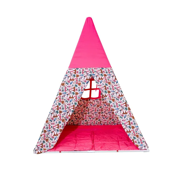 Pink_Premium_Tent_Play_House_With_Quilt_For_Kids