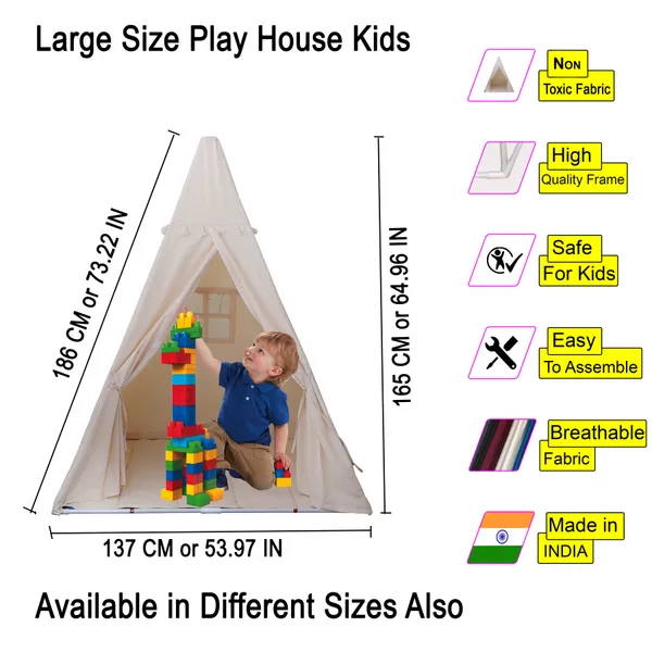Pink_&_Blue_Premium_Tent_Play_House_With_Quilt_Combo_Set_For_Kids_(Pack_Of_2)