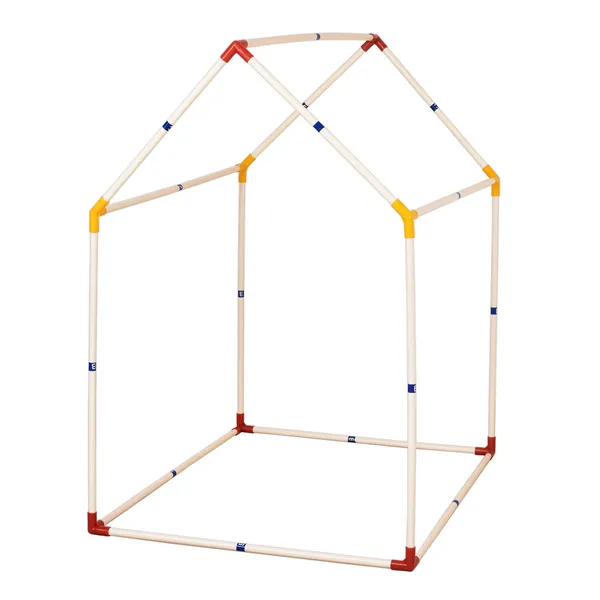 Pink_&_Yellow_Rosy_Hut_Shape_Tent_Play_House_With_Quilt_Combo_Set_For_Kids_(Pack_Of_2)