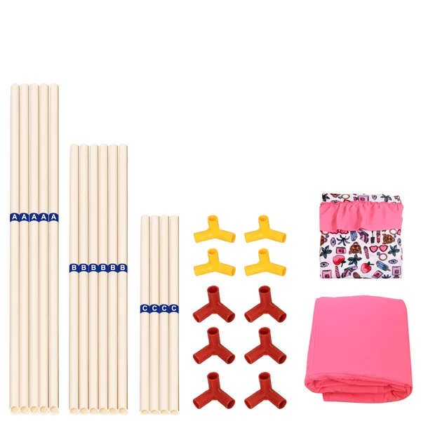 Pink_Premium_Tent_Play_House_With_Quilt_For_Kids