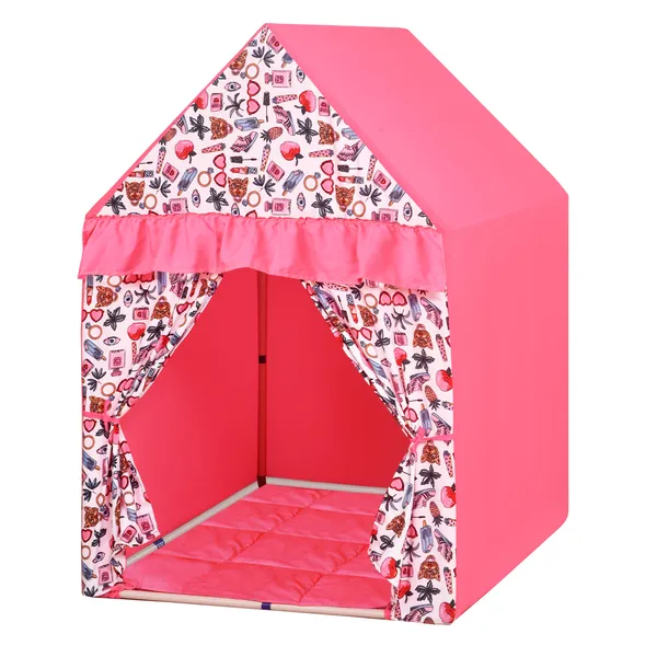 Pink_Premium_Tent_Play_House_With_Quilt_For_Kids