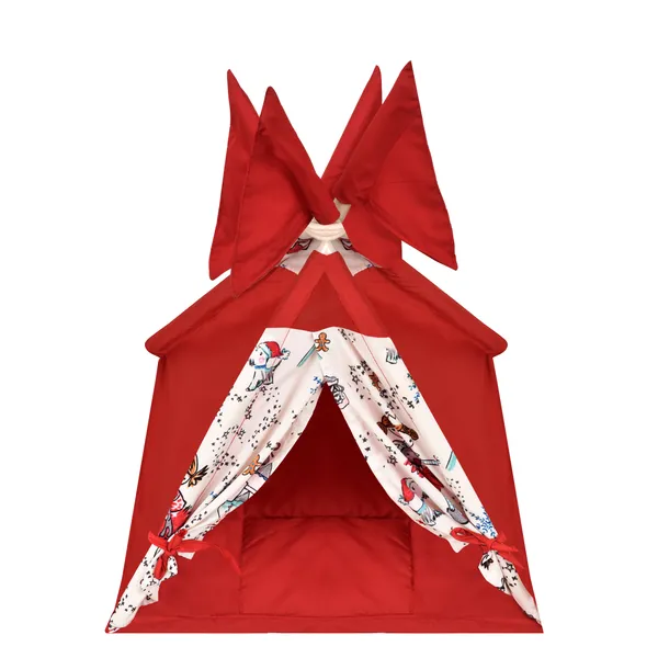 Red_Tent_Play_House_With_Quilt_For_Kids