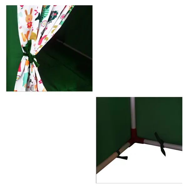 Green_Verdan_Hut_Shape_Tent_Play_House_With_Quilt_For_Kids