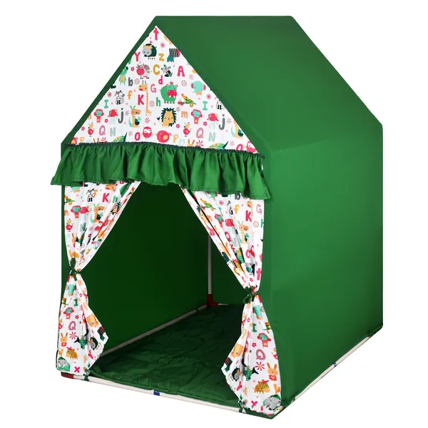 Green_Verdan_Hut_Shape_Tent_Play_House_With_Quilt_For_Kids