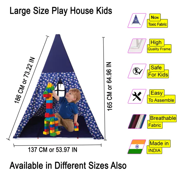 Blue_Premium_Tent_Play_House_With_Quilt_For_Kids