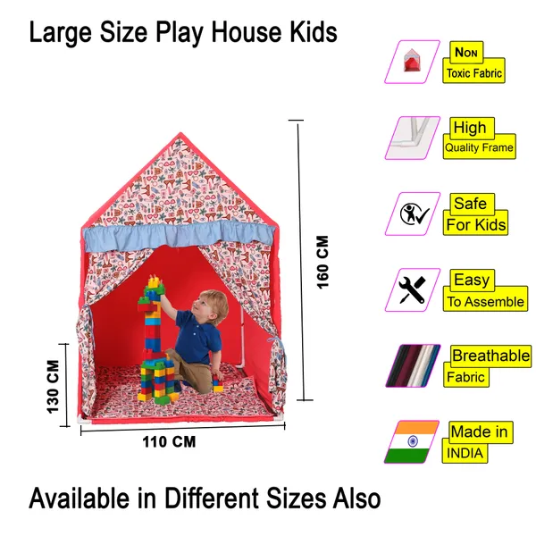 Pink_Premium_Tent_Play_House_With_Quilt_For_Kids