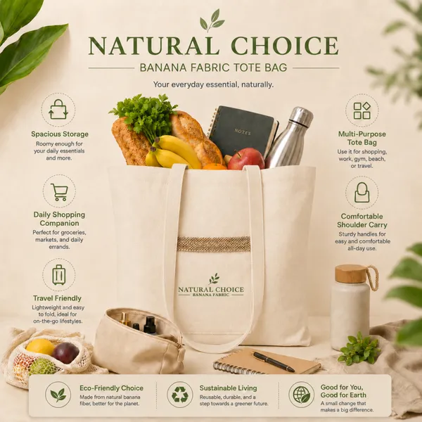 Ecoban_Natural_Banana_Fiber_Tote_Bag_With_Front_Pocket