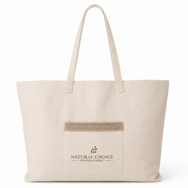 Ecoban_Natural_Banana_Fiber_Tote_Bag_With_Front_Pocket