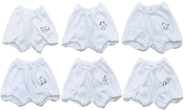Pack_Of_6_100%_Cotton_Baby_Boys_&_Baby_Girls,_Boys_&_Girls_Bloomer_,_Comfortable_And_Breathable_Bloomer_For_Baby_Boys_And_Girls