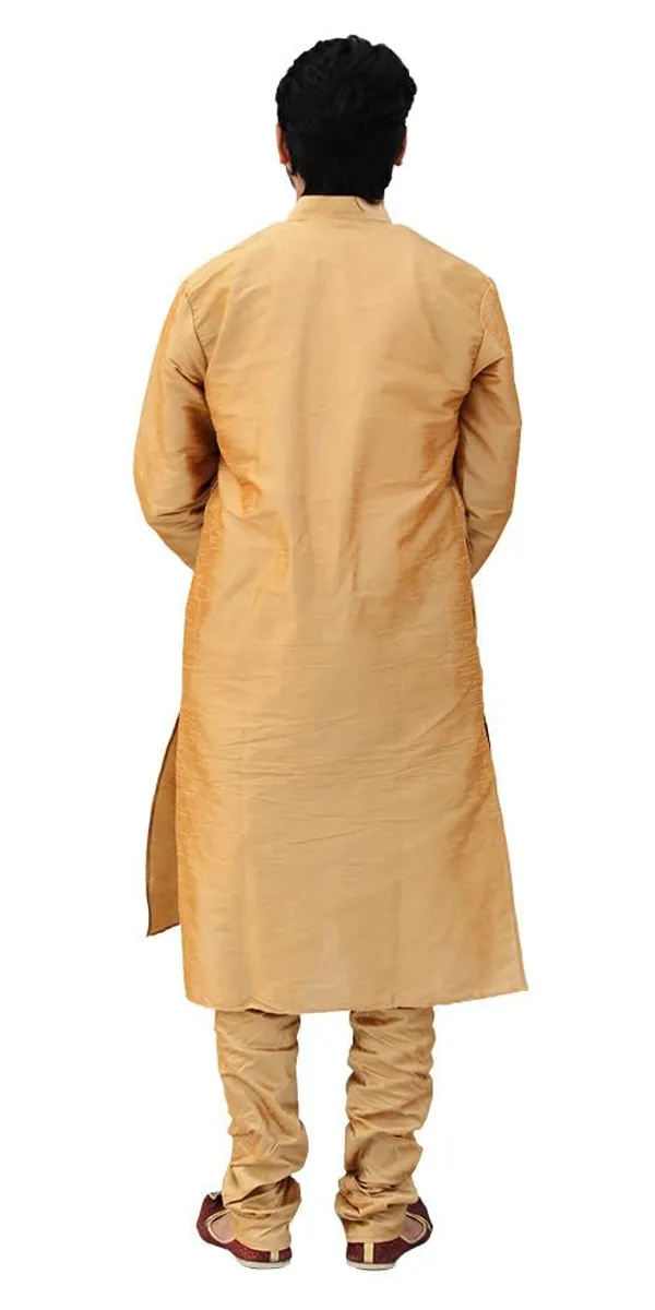 Brown_Dupion_Silk_Wedding_Kurta_Pajama_For_Men