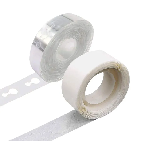 White_Plastic_Balloon_Decorating_Strip_Kit_For_Garl_&_With_200_Dot_Glue_Point_Stickers_For_Adult_&_Kids_Pack_Of_2
