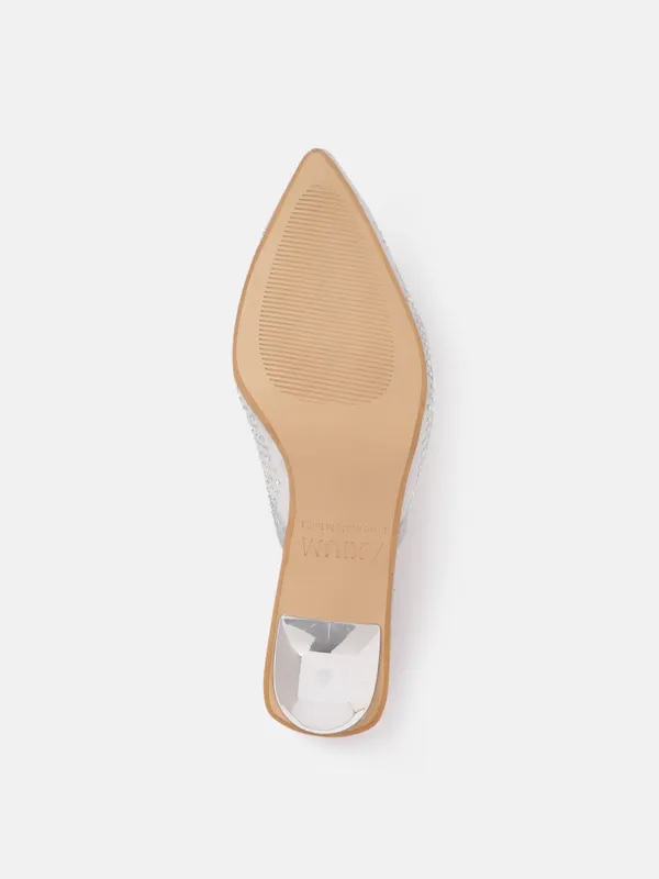 Silver_Synthetic_Mesh_Heeled_Mules_For_Women_(_2_Inch_)
