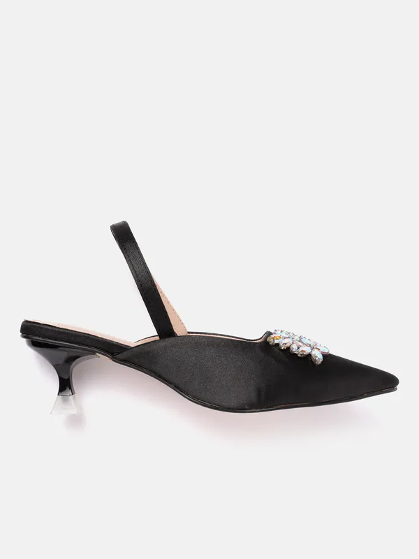 Black_Satin_Heel_Pumps_For_Women_(_2_Inch_)