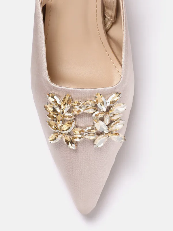 Rose_Gold_Satin_Heel_Pumps_For_Women_(_2_Inch_)