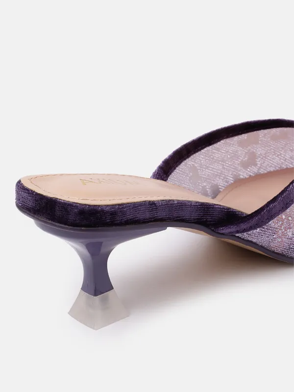 Purple_Synthetic_Mesh_Heel_Mules_For_Women_(_2_Inch_)