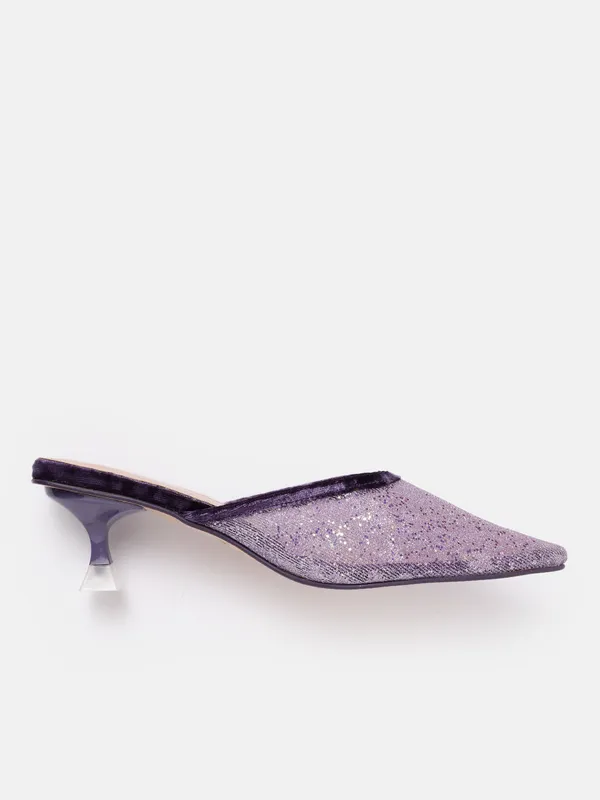 Purple_Synthetic_Mesh_Heel_Mules_For_Women_(_2_Inch_)