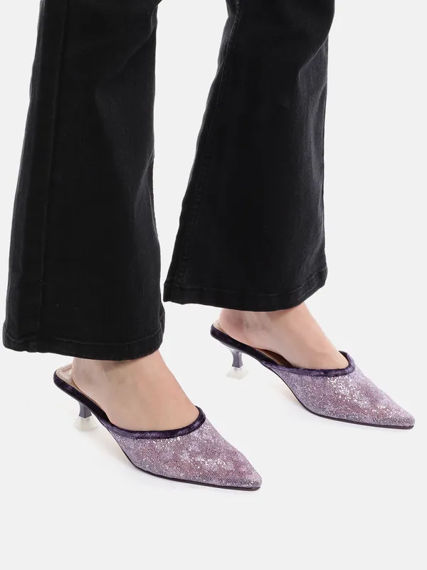 Purple_Synthetic_Mesh_Heel_Mules_For_Women_(_2_Inch_)