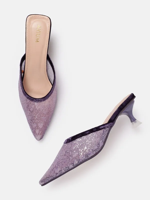 Purple_Synthetic_Mesh_Heel_Mules_For_Women_(_2_Inch_)