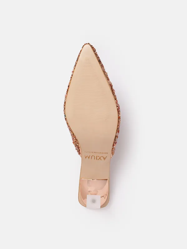 Rose_Gold_Synthetic_Stone_Embellished_Heel_Mules_For_Women_(_2_Inch_)