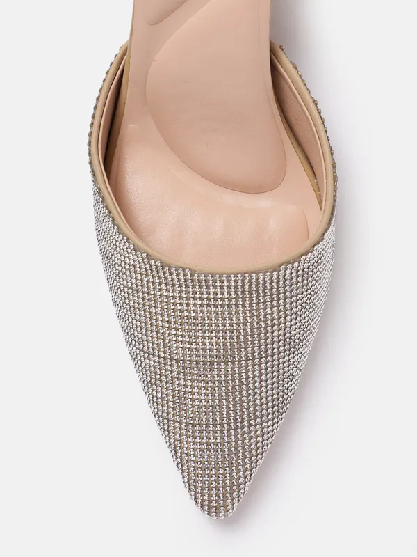Beige_Synthetic_Stone_Embellished_Heel_Pumps_For_Women_(_3_Inch_)