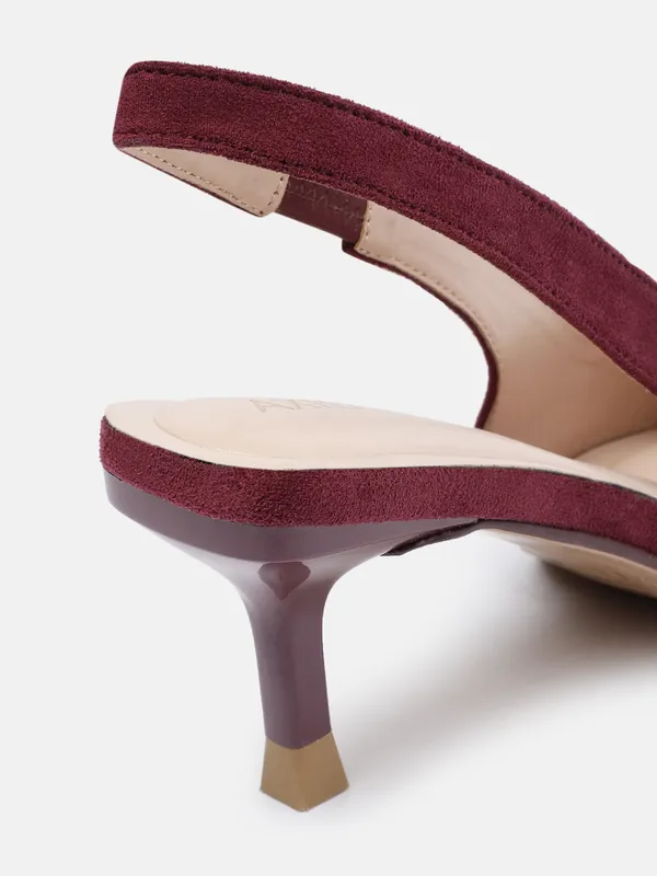 Maroon_Suede_Heel_Pumps_For_Women_(_3_Inch_)
