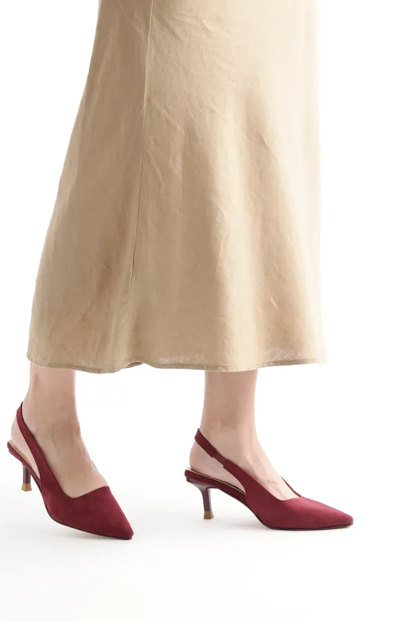 Maroon_Suede_Heel_Pumps_For_Women_(_3_Inch_)