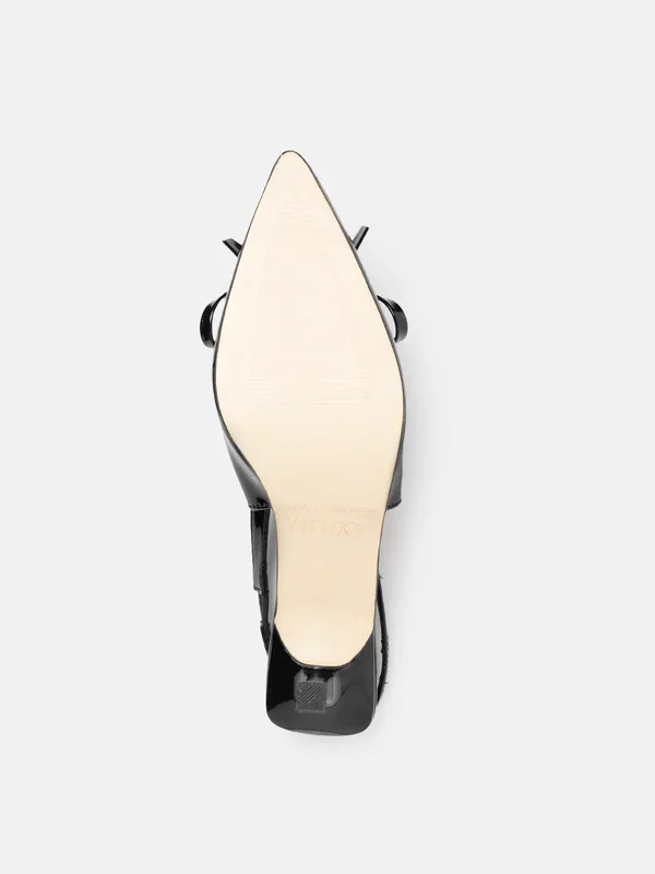 Black_Synthetic_Patent_Bow_Heels_For_Women_(_3_Inch_)