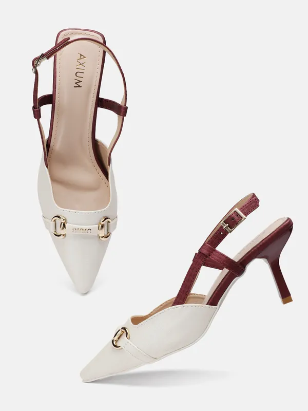 AXIUM_Women's_Cream_Buckle_embellished_Heels,_3inch_(BLY234)
